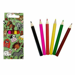 Set de 6 L&aacute;pices de Colores 'Animales de Granja'