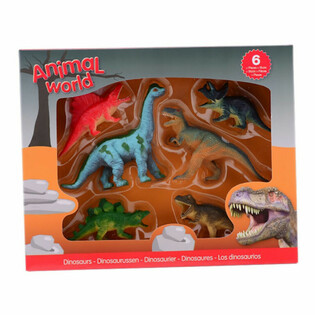 ANIMAL WORLD - Set de Juego de Dinosaurios (6 Figuras)