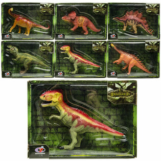 Figuras de Dinosaurios - Caja de Regalo de Lujo - Mezcla de Especies (Set de 6)