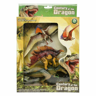 Set de 3 Figuras de Juguete de Dinosaurio - en Caja de Regalo Grande (1 ud.)