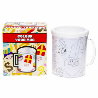 Sinterklaas / San Nicol&aacute;s Taza para Colorear (2 uds.)