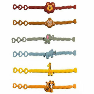 Pulseras de Silicona de Animales de la Selva para Ni&ntilde;os (12 ud.)
