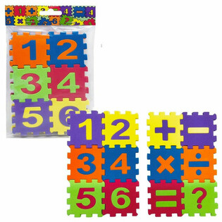 JUEGO DE PUZZLE MATEM&Aacute;TICO DE ESPUMA