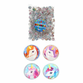 Pelotas Saltarinas Mix Unicornio &Oslash;3,3 cm (100 uds.)