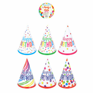 Gorros de Fiesta Mix 'Happy Birthday' (120 uds.)