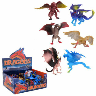 Mix de Figuras de Dragones de Juguete en Display (36 uds.)