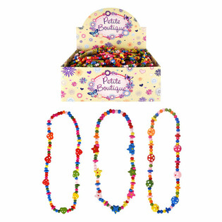 COLLAR DE MADERA PARA NI&Ntilde;OS EN EXPOSITOR (48 uds.)