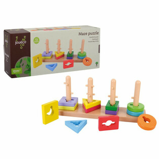 Puzzle de Laberinto de Madera JOUECO - 12 Meses o más