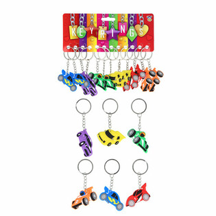 Llaveros de Coches de Carreras (12 uds.)