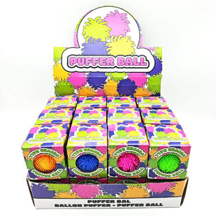 Pelota Puffer con Pinchos en Caja de Regalo - 6cm - Display (24 uds)