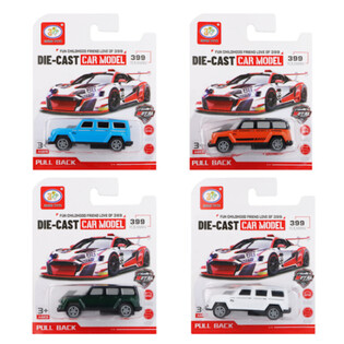 COCHES 4x4 PULL BACK EN BL&Iacute;STER (12 uds.)