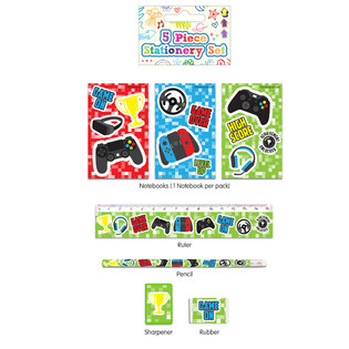SET DE ESCRITURA GAMER DE 5 PIEZAS (24 uds.)