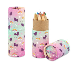 12 L&aacute;pices de Colores en Tubo: Modelo Unicornio - En Expositor (20 uds.)