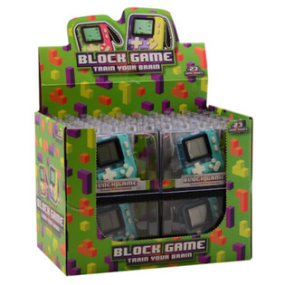CONSOLA DE JUEGOS DE BLOQUES - COLORES MIXTOS - EN EXPOSITOR (12 ud.)
